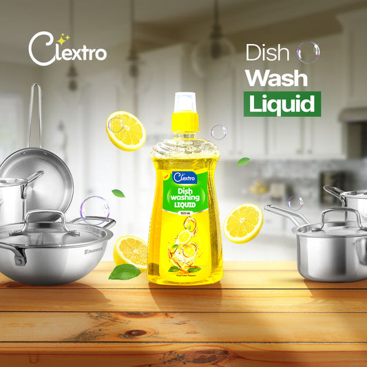 Clextro Dish Washing Liquid – Lemon Fragrance (500ml)